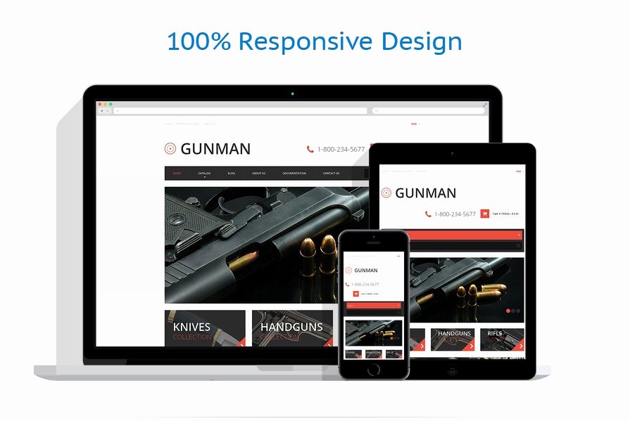 Free Firearms Website Templates Best Of Gun Shop Responsive Shopify theme