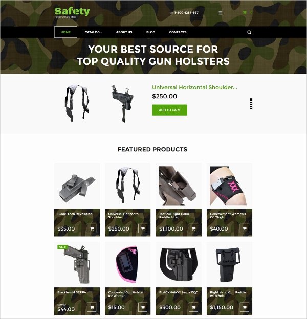 Free Firearms Website Templates Luxury Virtuemart Shop Website Templates &amp; themes