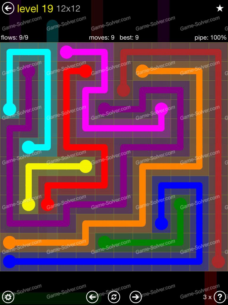 Free Flow Extreme Pack 2 12x12 Level 9 Unique Flow Extreme Pack 2 12×12 Level 19 Game solver
