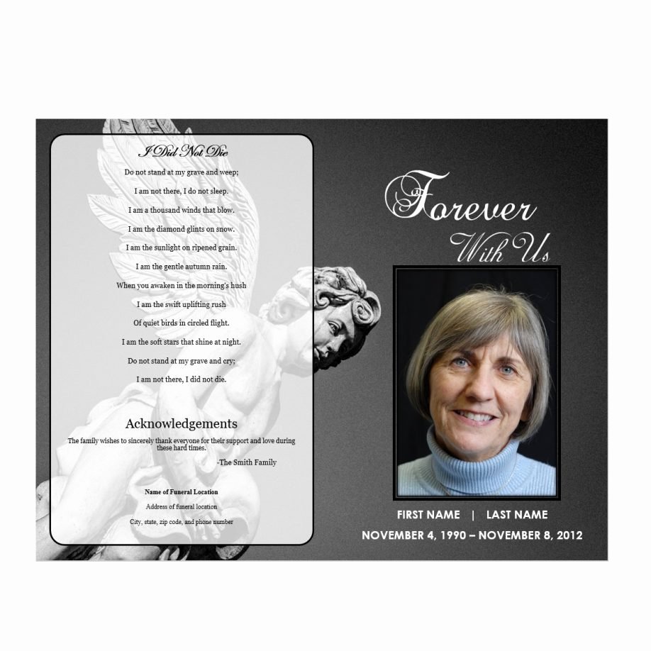 Free Funeral Program Template Word Awesome Obituary Program Template Letter Examples Funeral Samples