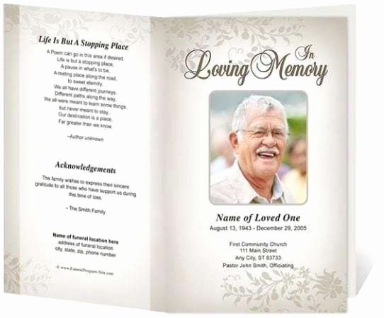 Free Funeral Program Template Word Beautiful 21 Free Free Funeral Program Template Word Excel formats