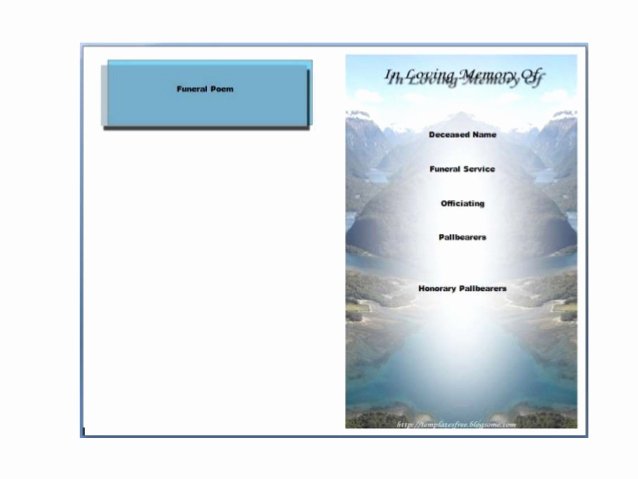 Free Funeral Program Template Word Beautiful Free Printable Funeral Program Template for Word to Download