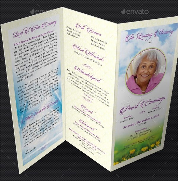 Free Funeral Program Template Word Luxury 14 Funeral Memorial Program Templates Psd Ai Vector