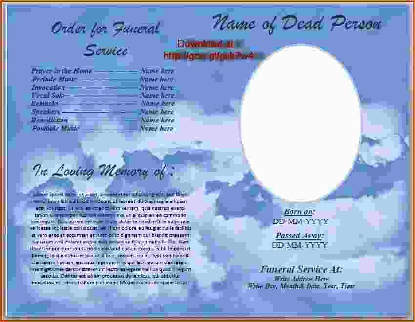 Free Funeral Program Template Word Luxury 4 Funeral Program Template Word