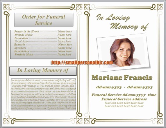 Free Funeral Program Template Word Unique 6 Free Funeral Program Templates Microsoft Word Website