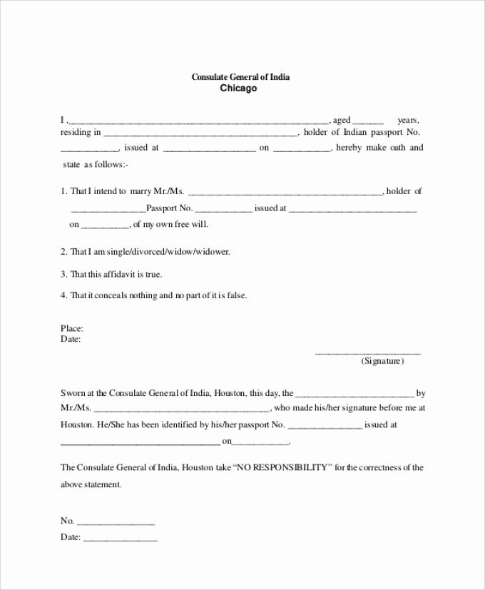 Free General Affidavit form Download Awesome Free Affidavit forms Create Download Affidavit Templates