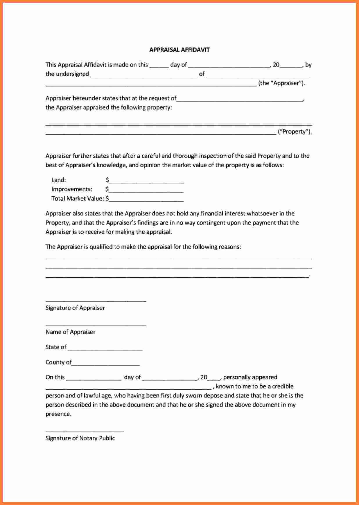 Free General Affidavit form Download Best Of 8 Free Affidavit form