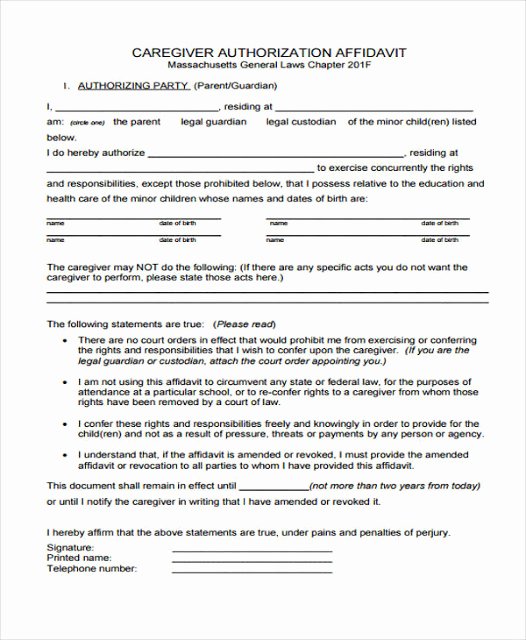 Free General Affidavit form Download Inspirational Affidavit Templates In Word format Excel Template