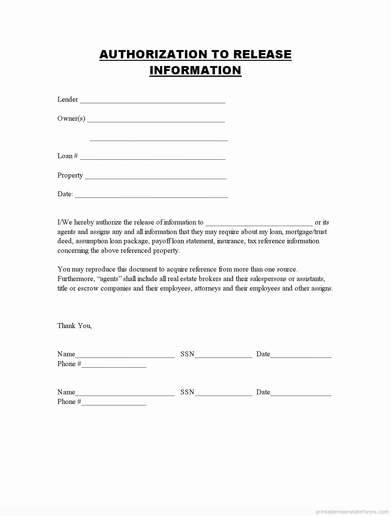 Free General Release form Template Luxury Printable Sample Authorization to Release Information form