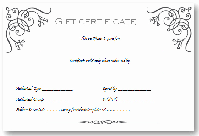 Free Gift Card Templates Elegant Art Business T Certificate Template