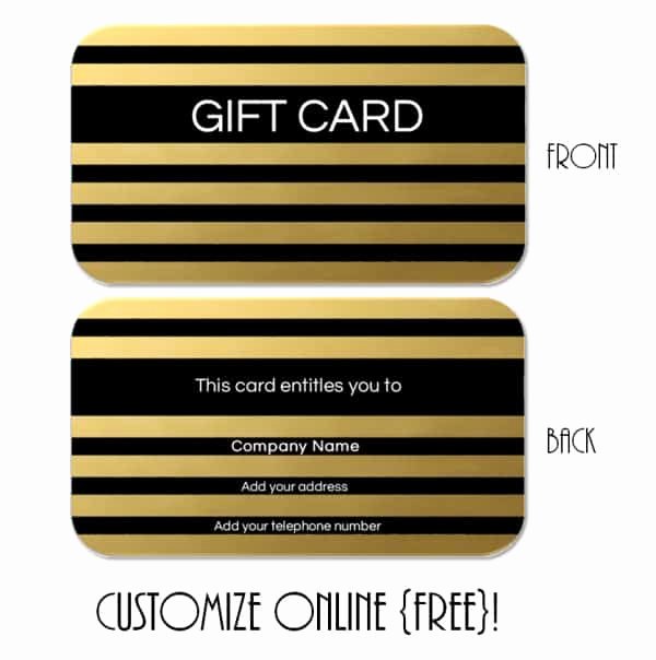 Free Gift Card Templates Fresh Gift Card Template