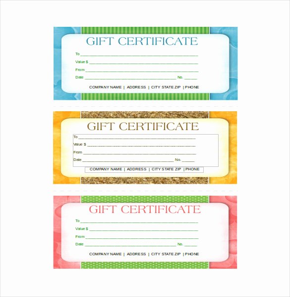 Free Gift Card Templates New 14 Business Gift Certificate Templates Free Sample