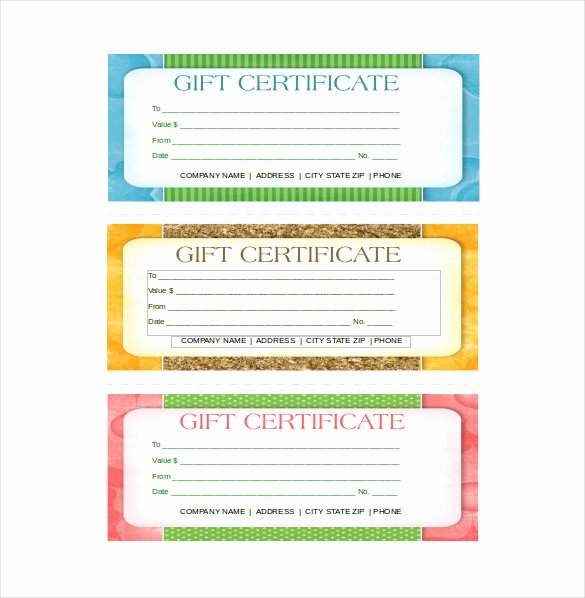 Free Gift Card Templates New 14 Business Gift Certificate Templates Free Sample