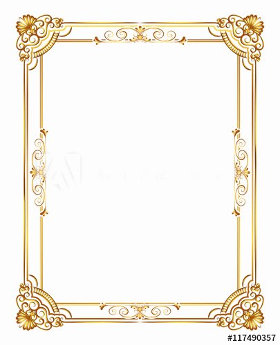 Free Gold Border Templates Awesome Gold Decorative Horizontal Floral Elements Corners