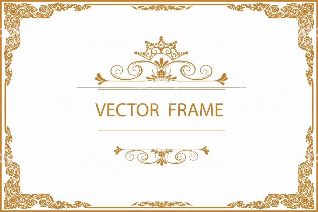 Free Gold Border Templates Fresh Gold Border Design Frame Template Certificate