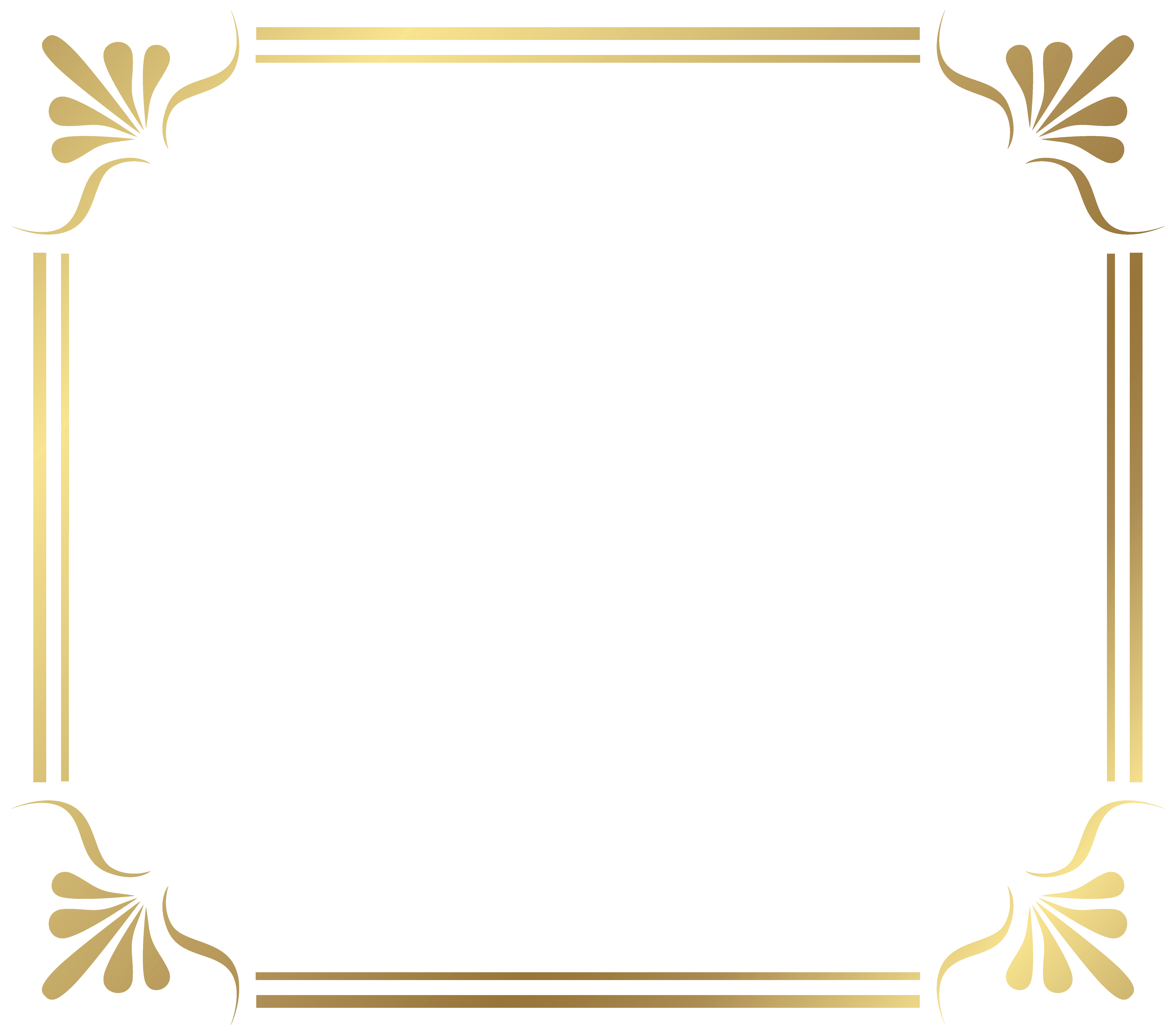 Free Gold Border Templates Fresh Gold Frame Png Transparent Free Download