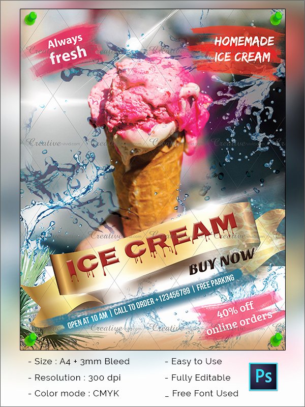 Free Ice Cream social Flyer Template Awesome 41 Ice Cream Flyer Templates Free &amp; Premium Download