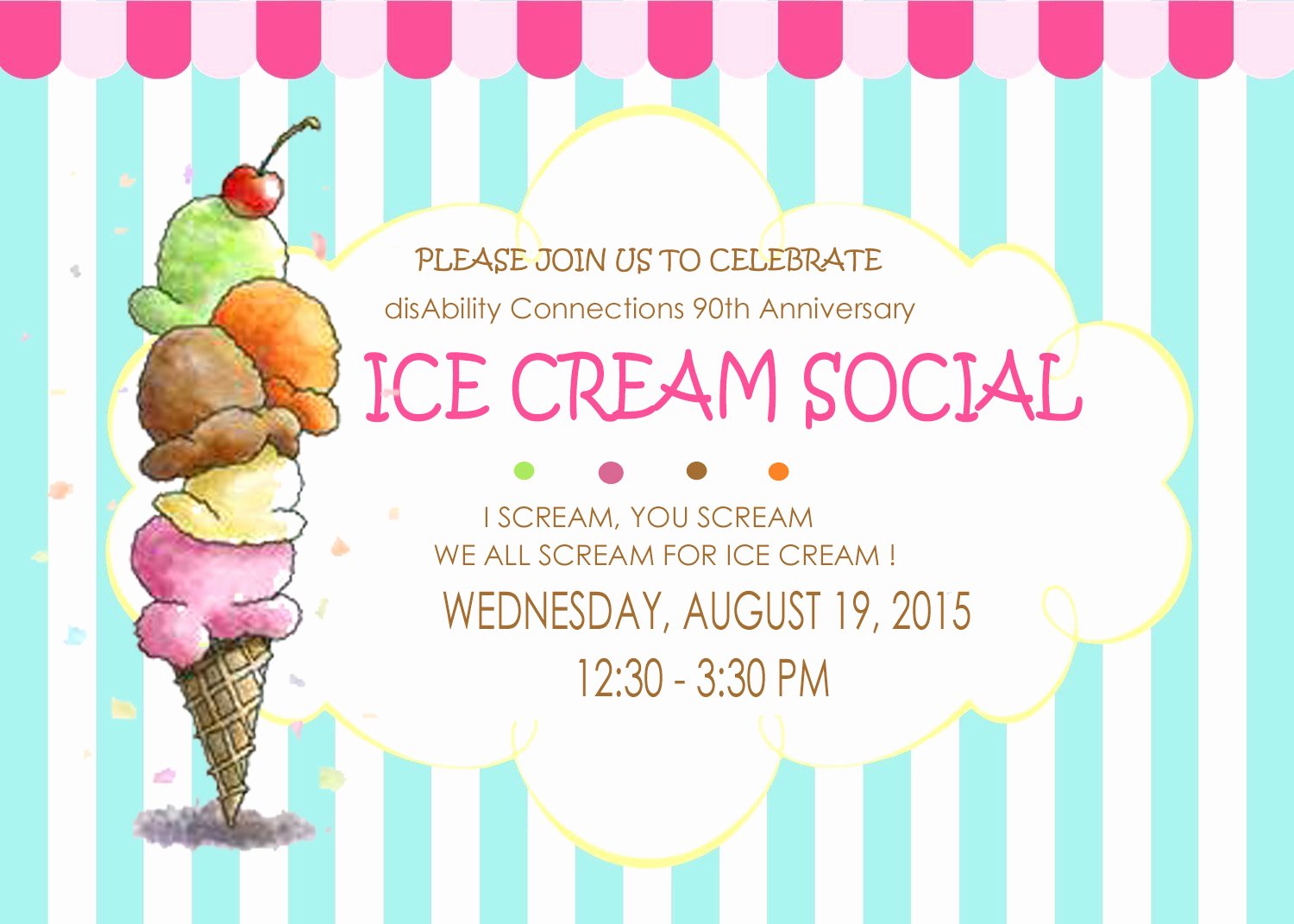 Free Ice Cream social Flyer Template Best Of Ice Cream social Invitation Hashtag Bg