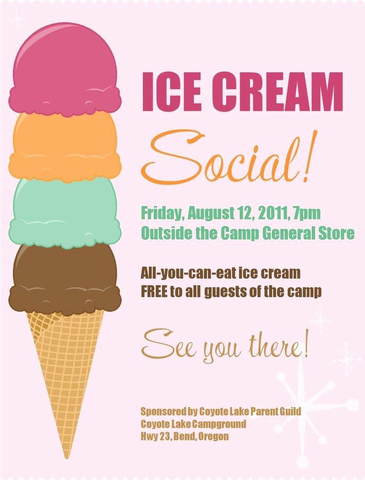 Free Ice Cream social Flyer Template Luxury 17 Best Images About Pta Ideas On Pinterest