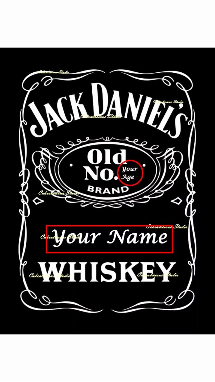 Free Jack Daniels Label Template Fresh Personalised Edible Icing Sheet Jack Daniels Door