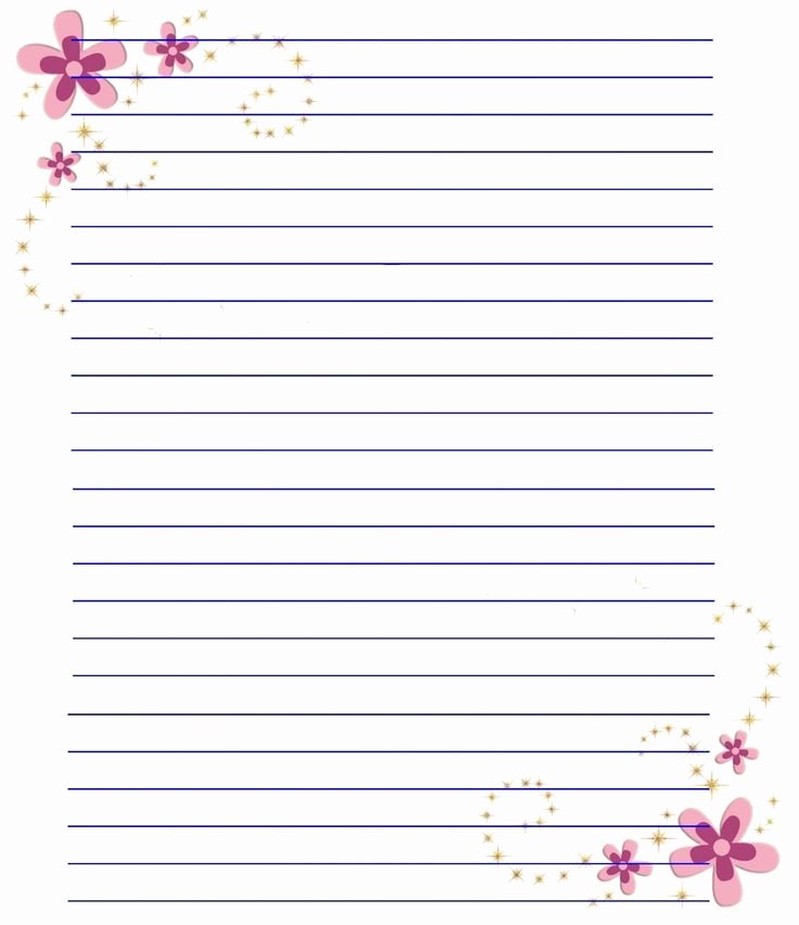 Free Lined Stationery Templates Elegant 110 Best Printable Lined Writing Paper Images On Pinterest