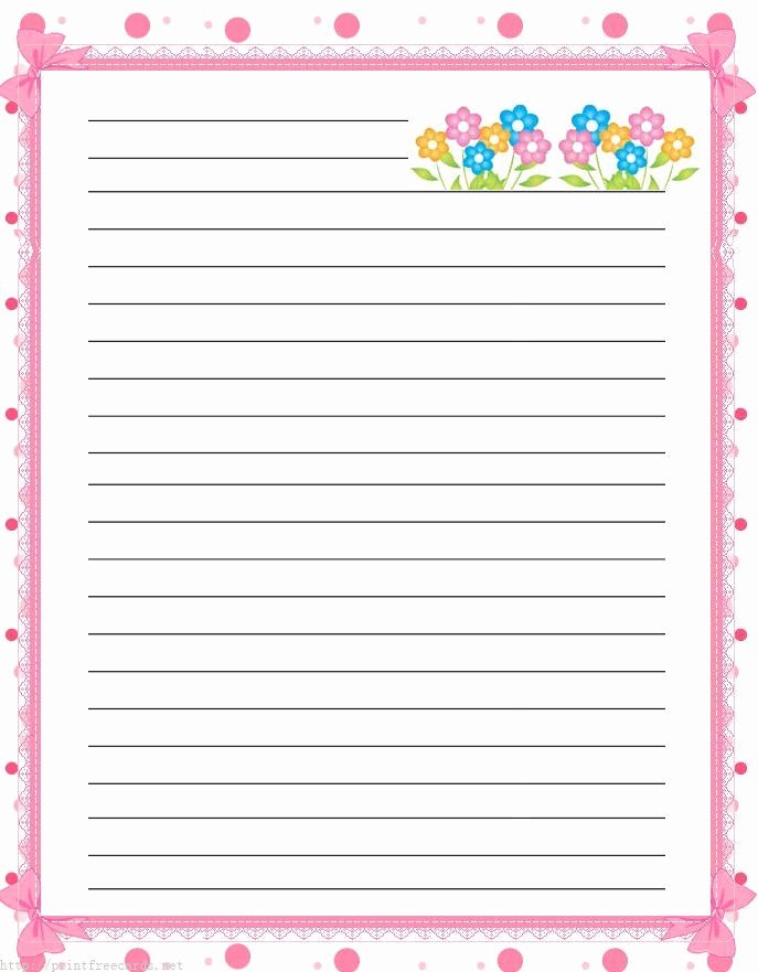 Free Lined Stationery Templates Elegant Free Lined Handwriting Paper with Border