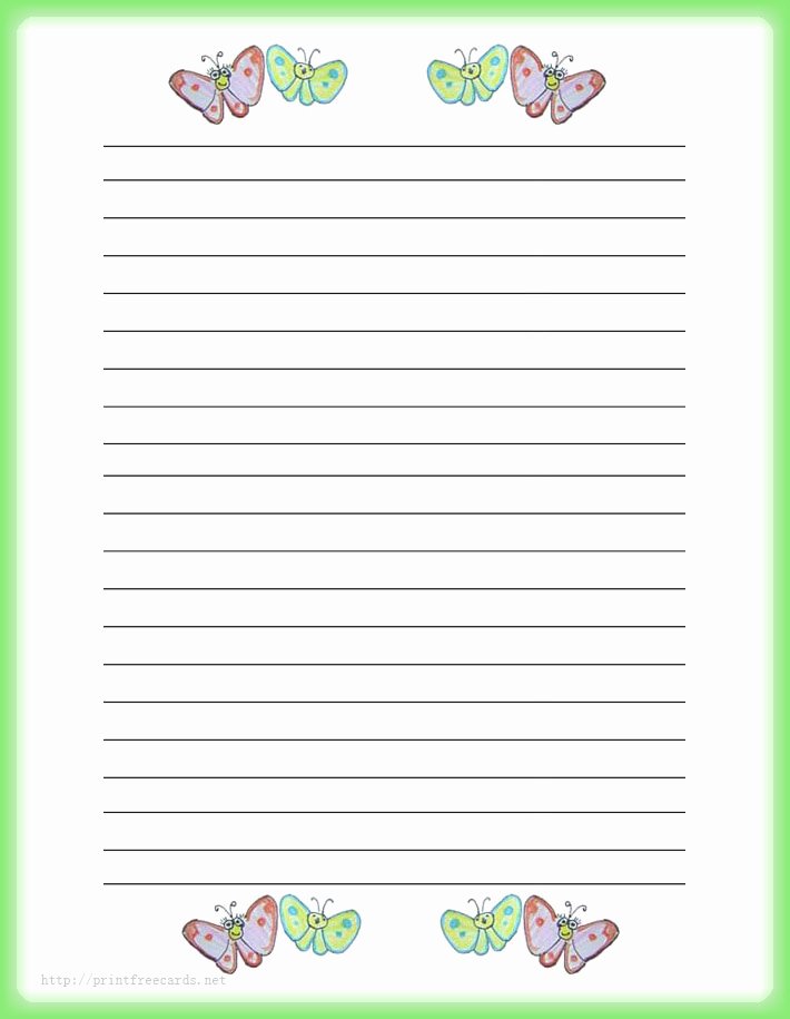 Free Lined Stationery Templates Fresh Primary Writing Paper