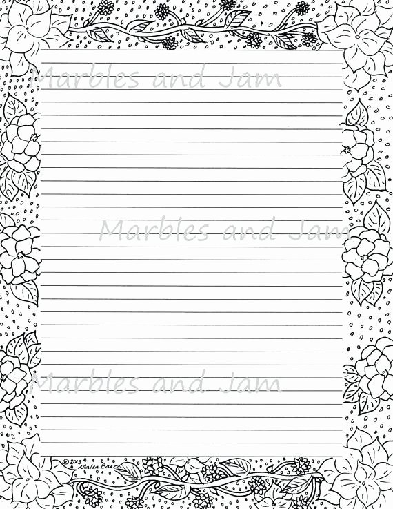 Free Lined Stationery Templates Unique Printable Writing Lines Template Lined