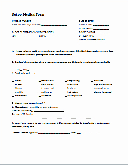 Free Medical History Questionnaire Template Fresh 20 Medical form Logs Sheets &amp; Templates