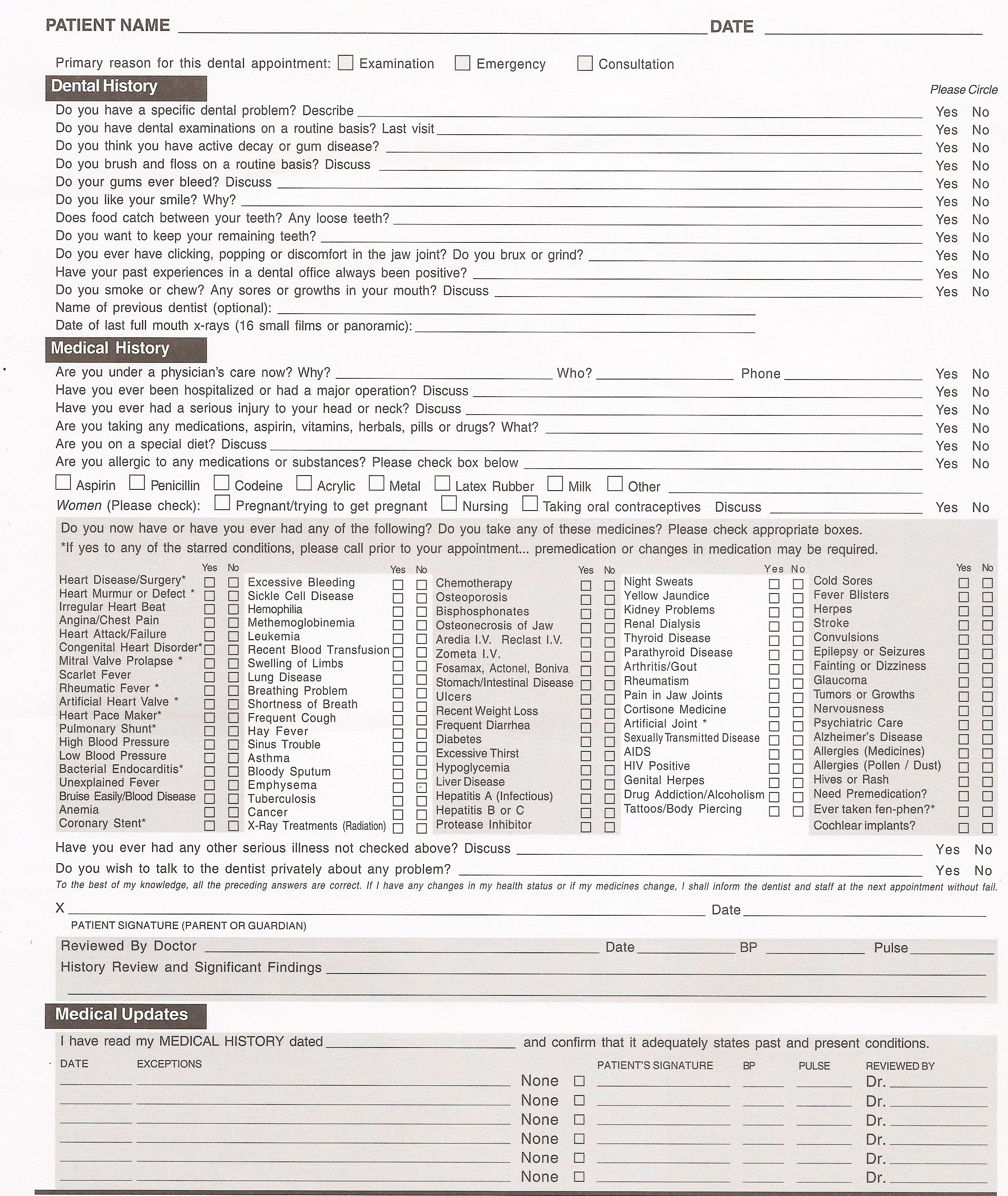 Free Medical History Questionnaire Template Fresh Medical History form Driverlayer Search Engine