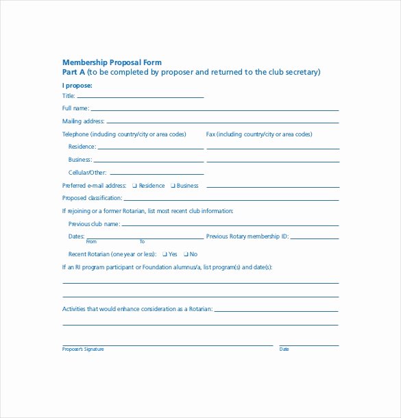 Free Membership Application Template Elegant 15 Membership Application Templates – Free Sample