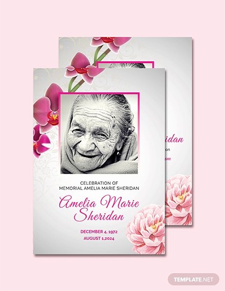 Free Memorial Card Template Inspirational Free Funeral Memorial Card Template Download 232 Cards