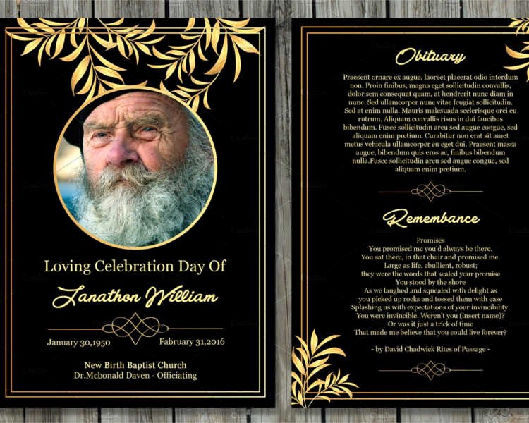 Free Memorial Card Template Lovely 12 Printable Funeral Card Templates Free Word Pdf Psd