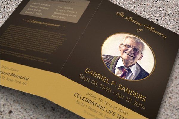 Free Memorial Card Template Lovely 19 Funeral Brochure Templates Free Psd Ai Eps format