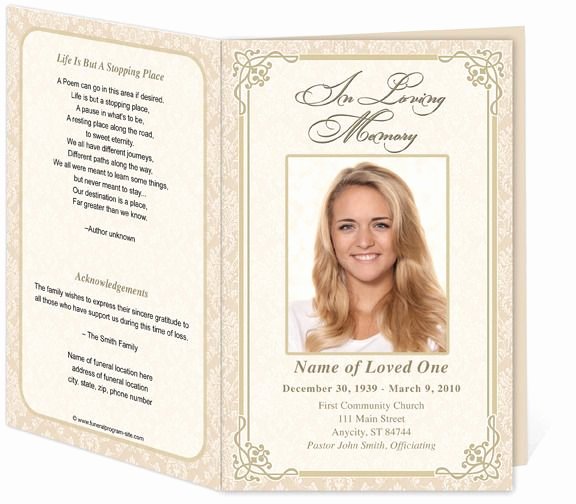 Free Memorial Cards Template Lovely Download Edit Print Ready Made Program