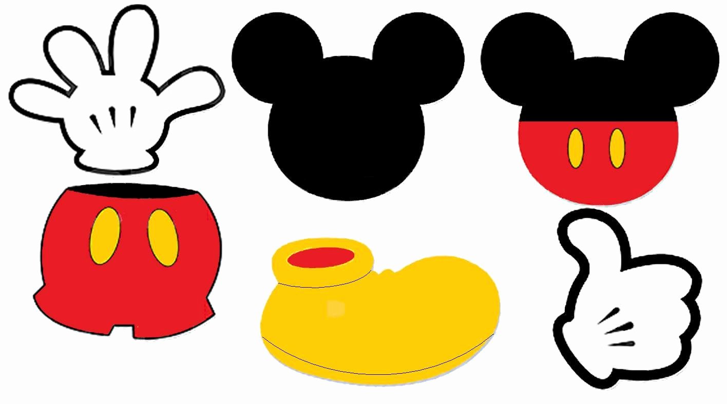 Free Mickey Mouse Template Awesome Centros De Mesa Tema Mickey Mouse Dale Detalles