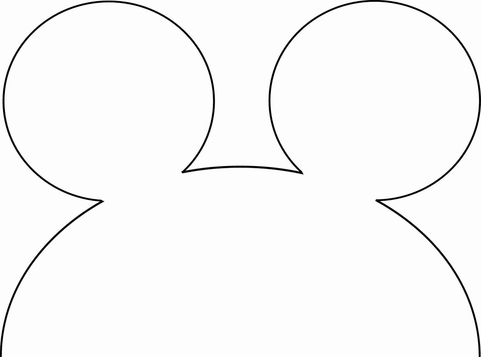 Free Mickey Mouse Template Fresh Craft Quick and Easy Mickey Mouse Ears