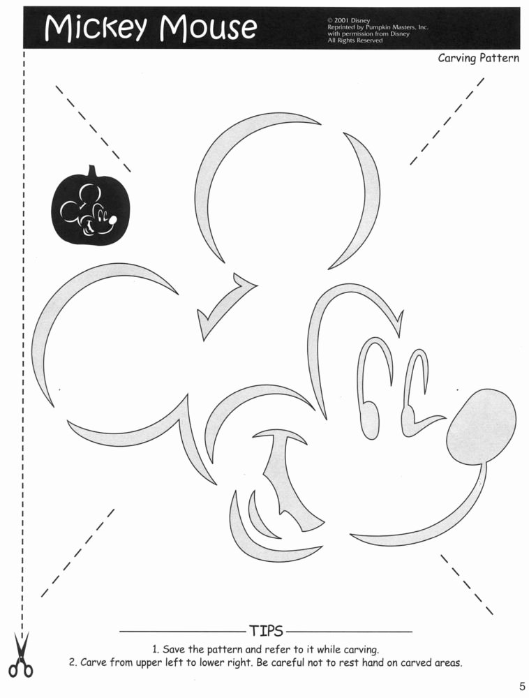 Free Mickey Mouse Template Luxury Pattern34