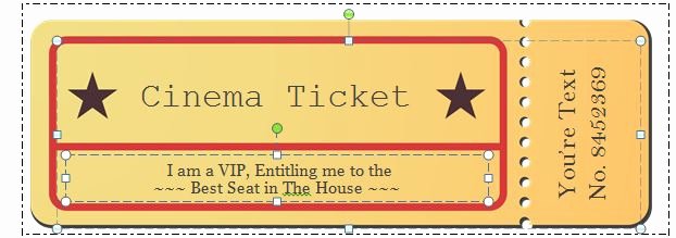 Free Movie Ticket Template for Word Luxury 40 Free Editable Raffle &amp; Movie Ticket Templates