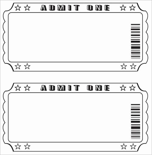 Free Movie Ticket Template for Word Unique Free Raffle Ticket Template