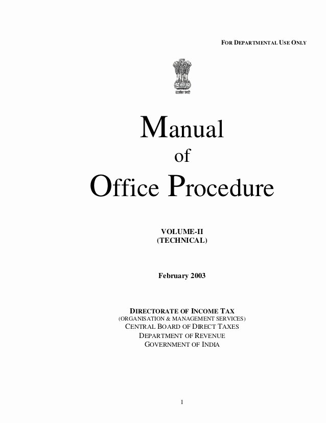 Free Office Procedures Manual Template Elegant Manual Of Office Procedure Itdse