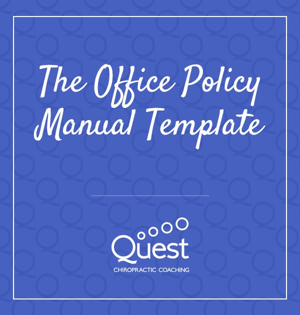 Free Office Procedures Manual Template Lovely the Fice Policy Manual Template Quest Chiropractic