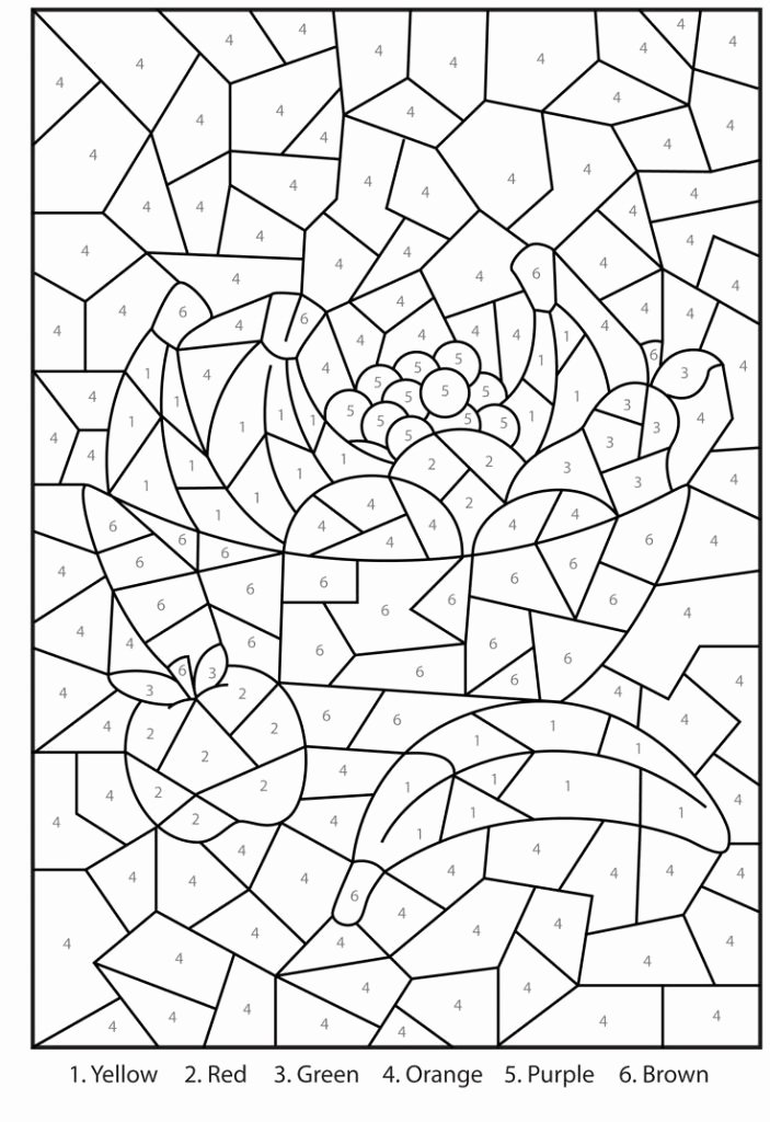 Free Paint by Numbers Templates Inspirational Free Printable Color by Number Coloring Pages Best