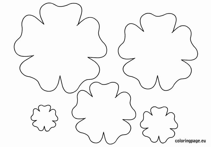 Free Paper Flower Patterns Inspirational Flower Template Printable Spring Pinterest