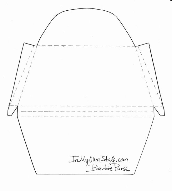 Free Paper Purse Template Printable