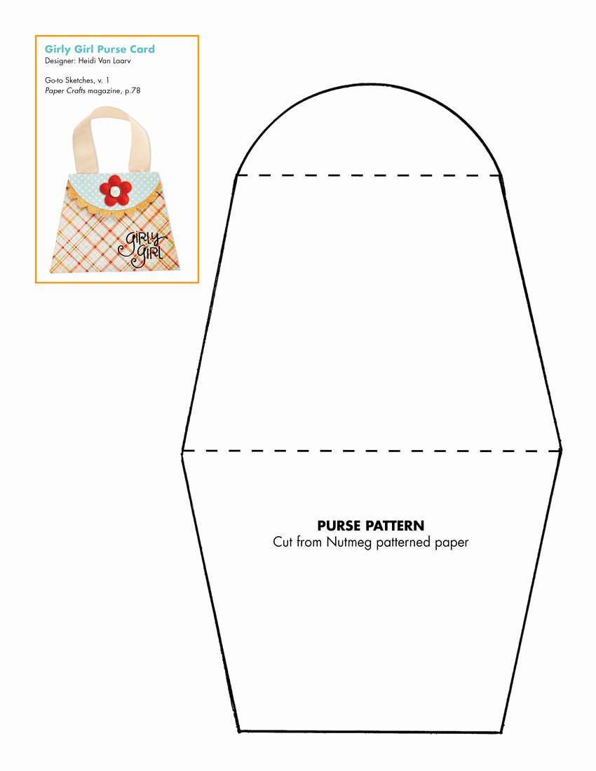 Free Paper Purse Template Printable Best Of Go to Sketches Patterns Go to Sketches