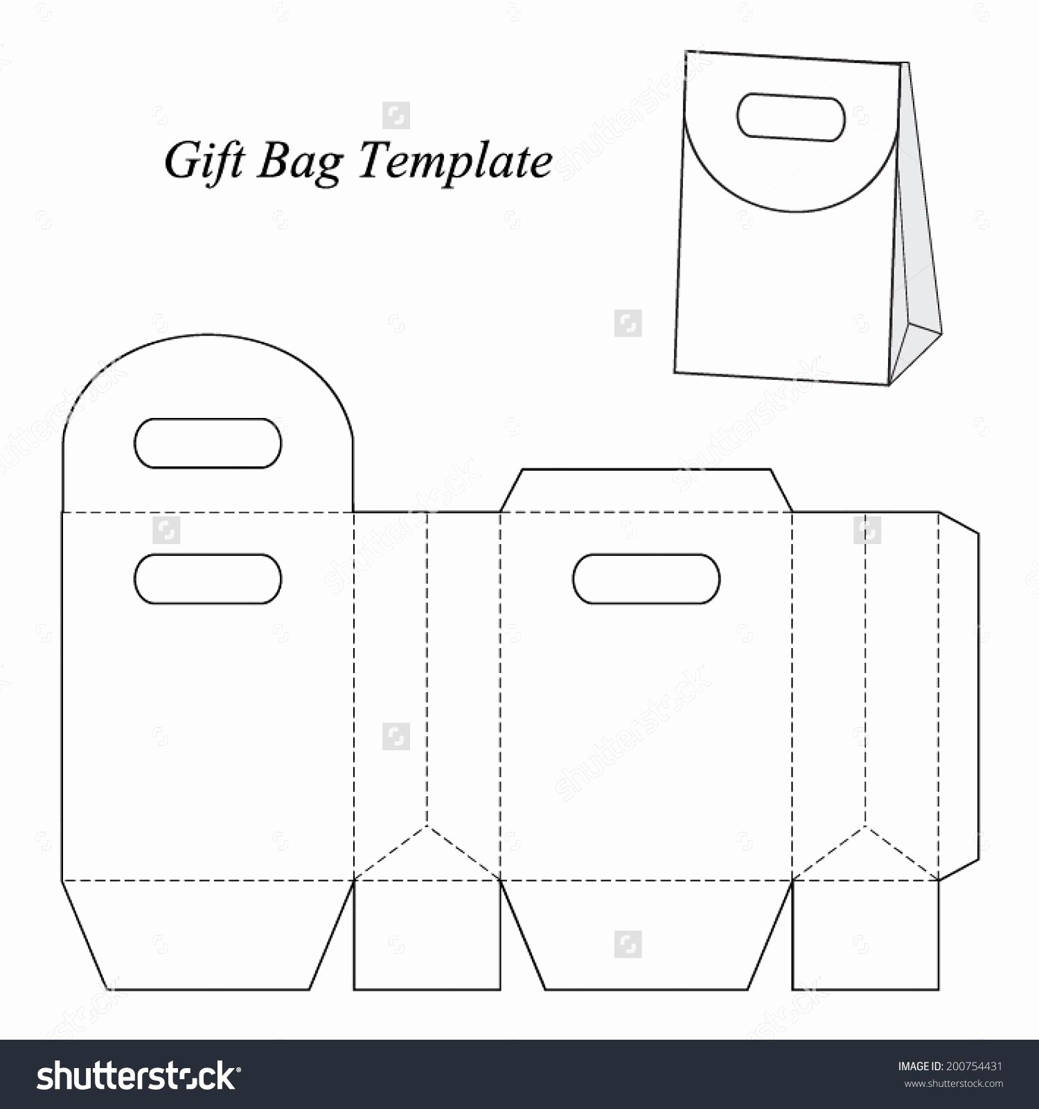 Free Paper Purse Template Printable Lovely Image Result for Gift Bag Template Cricut