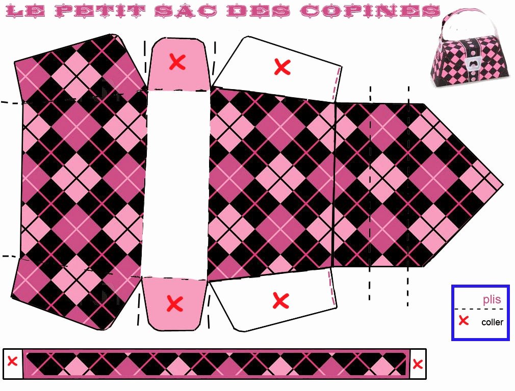 Free Paper Purse Template Printable Unique Monster High Free Printable Paper Purses In Pink