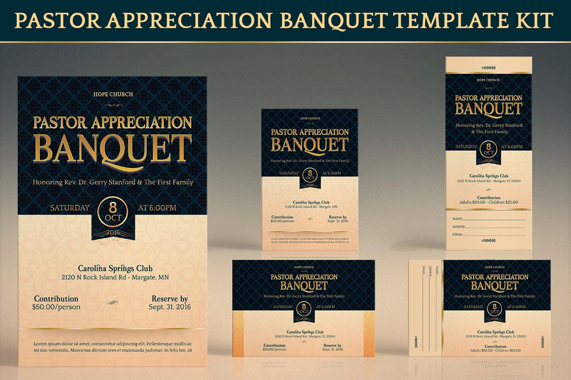 Free Pastor Anniversary Program Template Best Of Pastor Appreciation Template Kit On Behance