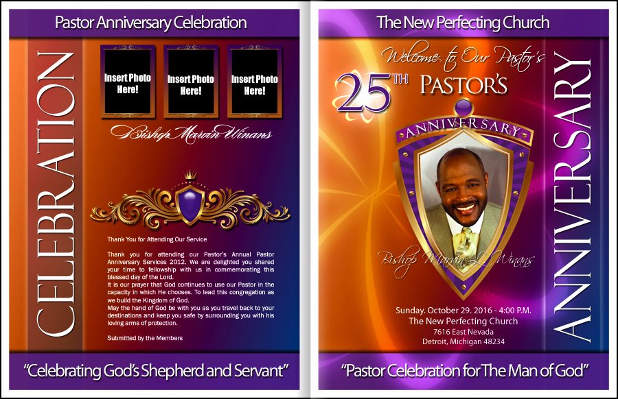 Free Pastor Anniversary Program Template Elegant Divine Pastor Anniversary Program